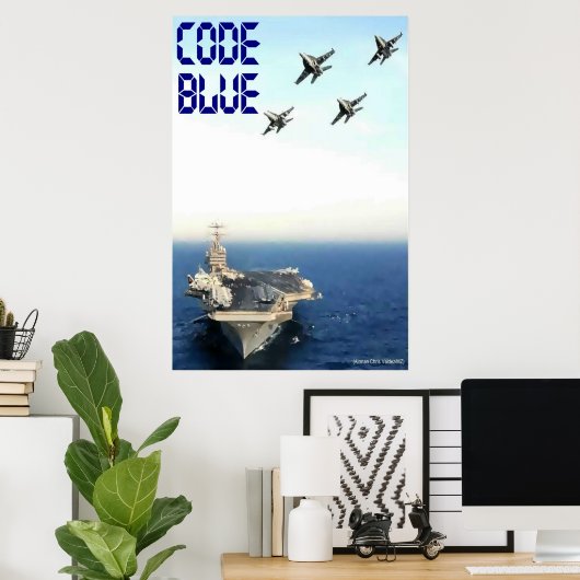 Poster Code bleu : CVN 70 (Bureau à domicile)