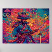 Poster Code coloré : Samurai (Devant)