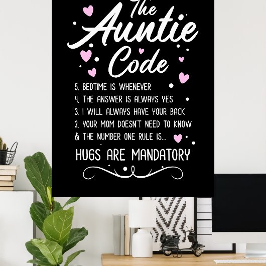 Poster Code de la tante (Bureau à domicile)