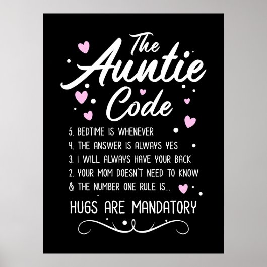 Poster Code de la tante (Devant)