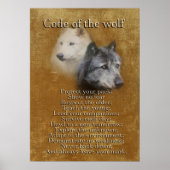 Poster Code de l'esprit loup-loup (Devant)