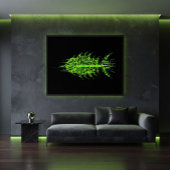Poster Code de pixel de bogue décoration murale en forme 