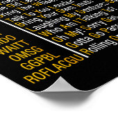 Poster Code de SMS pour personnes âgées Cool Drôle Person (Coin)