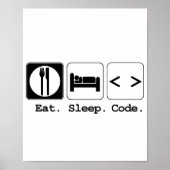 Poster code de sommeil (Devant)