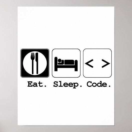 Poster code de sommeil (Devant)