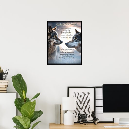 Poster Code du loup (Bureau à domicile)