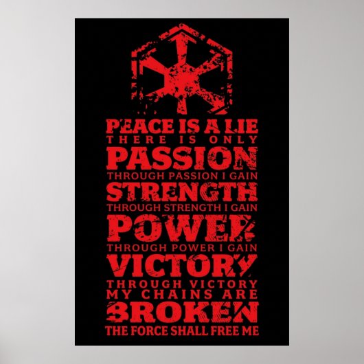 Poster Code du Sith (Devant)