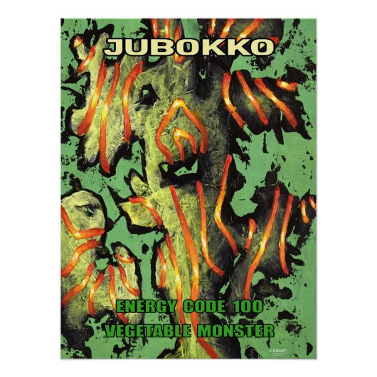 Poster Code Énergie 100 – Légume Monstrueux "Jubokko" (Devant)