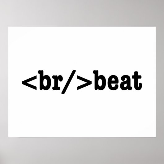 Poster code HTML breakbeat (Devant)