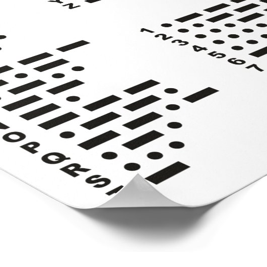 Poster Code Morse International (Coin)