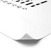 Poster Code Morse Wabun pour caractères japonais (Coin)