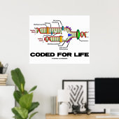 Poster Codé Pour La Vie (Réplication De L'ADN) (Bureau à domicile)