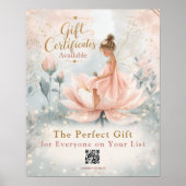Poster Code promo QR Certificat Cadeau Fée Caprice (Devant)