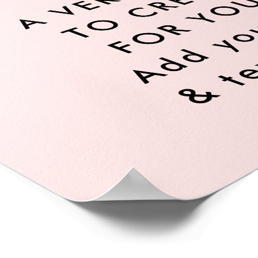 Poster Code QR | Business Logo Professionnel Simple Rose (Coin)