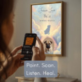 Poster Code QR Cadeau de sympathie pour animaux de compag