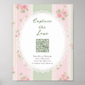 Poster Code QR Capture The Love pour la fête de mariage (Devant)