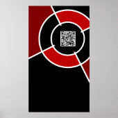 Poster code QR de maroon bullseye (Devant)