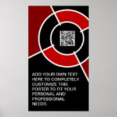 Poster code QR de maroon bullseye (Devant)