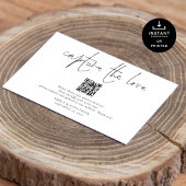 Poster Code QR de panneau de photo de mariage Capturer l'