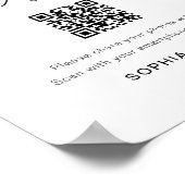 Poster Code QR de photo de mariage EVERLEIGH Share the Lo (Coin)