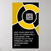 Poster code QR des oranges (Devant)