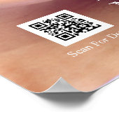 Poster Code QR du logo du salon de coiffure pour fille PE (Coin)
