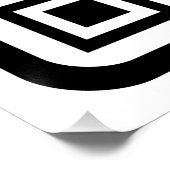 Poster Code QR moderne modifiable | Blanc noir ou toute c (Coin)