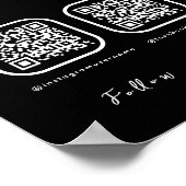 Poster Code QR Multi Se Connecter Avec Nous Analyser Pour (Coin)
