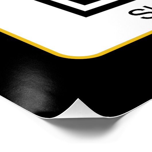 Poster Code QR numérisable modifiable + votre nom d'entre (Coin)