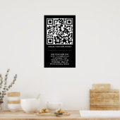Poster code QR personnalisable (Cuisine)