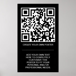 Poster code QR personnalisable