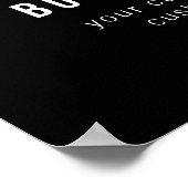 Poster Code QR personnalisable & Conception de texte modi (Coin)