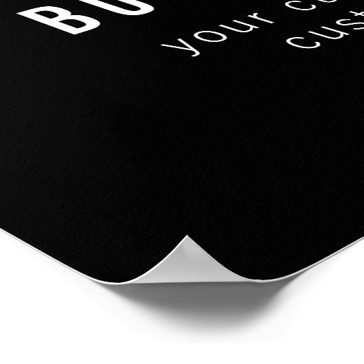 Poster Code QR personnalisable & Conception de texte modi (Coin)