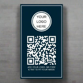 Poster Code QR personnalisé Logo de l'entreprise Professi