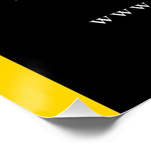 Poster Code QR personnalisé Texte moderne Entreprise Piét (Coin)