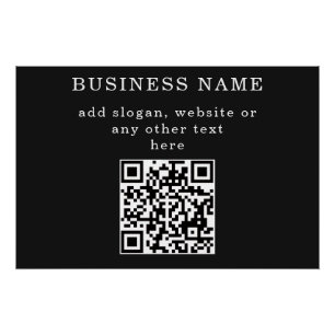 Poster Code QR promotionnel d'entreprise