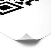 Poster Code QR promotionnel d'entreprise (Coin)