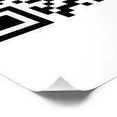 Poster Code QR promotionnel d'entreprise (Coin)
