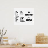 Poster Code Recognition Is Essential (Code Morse) (Cuisine)