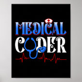 Poster Coder Médicale Assurance-maladie Codage Médicale (Devant)