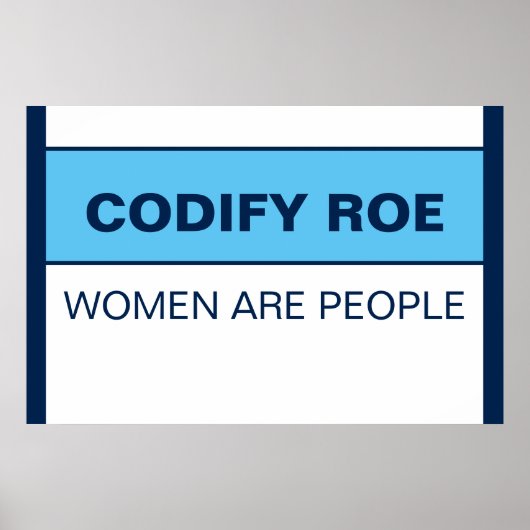 Poster Codifier Les Femmes Roe Sont Des Gens (Devant)