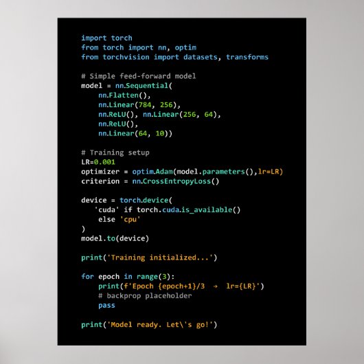 Poster Coding Humor - Developer Logic and Tech Life (Devant)