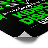 Poster Coeur Appartient À Un Guerrier De Maladie Du Rein  (Coin)