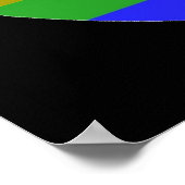 Poster Coeur arc-en-ciel (Coin)