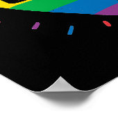 Poster Coeur arc-en-ciel LGBT (Coin)