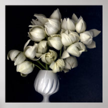 Coeur blanc en noir