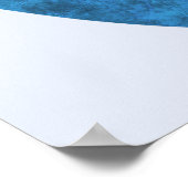 Poster Cœur Bleu (Coin)