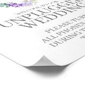 Poster Coeur botanique Mariage débranché dans les tons vi (Coin)