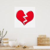 Poster Coeur brisé (Cuisine)