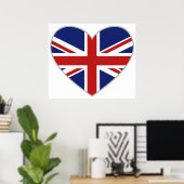 Poster Coeur britannique (Bureau à domicile)